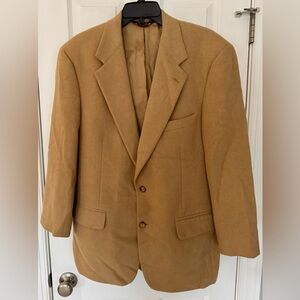 Men’s Brooks Brothers Classic 100% Camel Hair Sport Jacket Blazer Sz 41 Reg